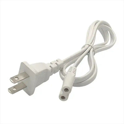 quality  XianDa US Standard 8-Figure Head Power Cords 1.2m White Two-Plug 8-Figure Head Power cable factory