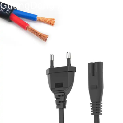 XianDa supply best 360 tv EU Plug 2 pin to IEC C7 electrical supplies power cords dryer extension cords ac power cord