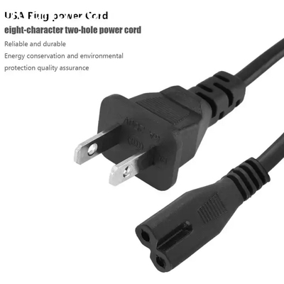 XianDa customized 250V 10A 2 Pin long pc Wire Extension Power cable supplies dyrerEU Universal ac 360 tv Power Cord