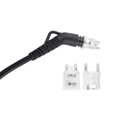 2 pin Korea KC plug swivel cord for hair straightener 360 degree swivel ac extension power cord leads  hair straightener