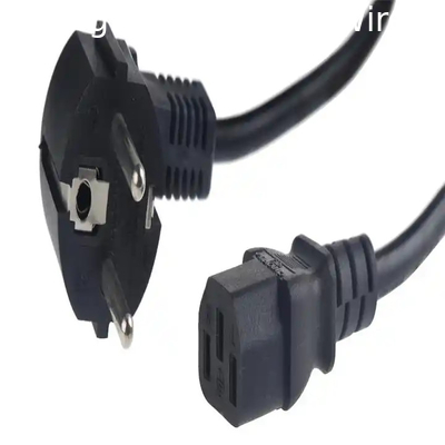 PVC / RUBBER K04 2 pin eu plug electric Supply KC dryer ac approved extension cord wire electric high power cords plug