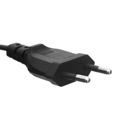 High Quality 2 pin 250v eu electricalac Power Cable Polarized 250V Europe tv vde approved dryer power cords 2 Pin Plug
