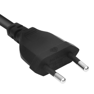 High Quality 2 pin 250v eu electricalac Power Cable Polarized 250V Europe tv vde approved dryer power cords 2 Pin Plug
