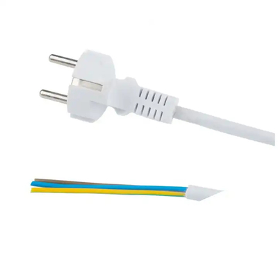 XianDa vde ac 2 pin british 16a 250v ac tv Flat EU Swiss euLaptop 90 Degree European extention dryer Power cable Cord