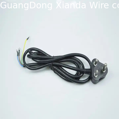 Hot Selling Big SABS approved Souh-African D19 16A AC Electrical Power pvcs wivel Plug Cable Extension Cord