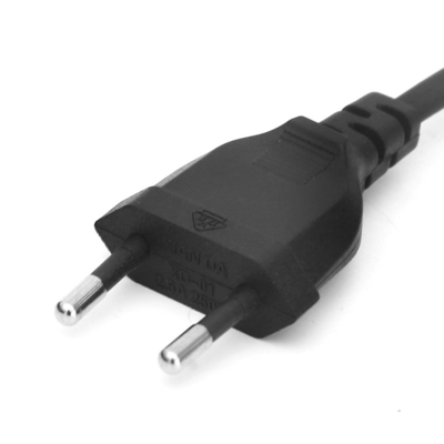 European Standard 2 prong pin computer AC power cord cables 2 pin Eu power cable 2 pin power cord