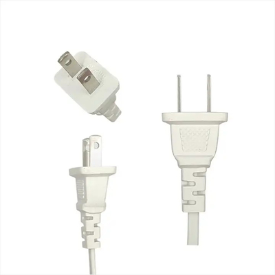 XianDa US Standard 8-Figure Head Power Cords 1.2m White Two-Plug 8-Figure Head Power cable