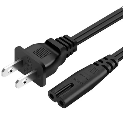 XianDa US Standard 8-Figure Head Power Cords 1.2m White Two-Plug 8-Figure Head Power cable
