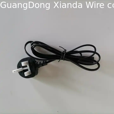 XianDa Swivel Ac UK 2 Pin Plug To IEC C7 Connector Euro plug Power Cable Electrical Extension Cord AC UK Power Cord