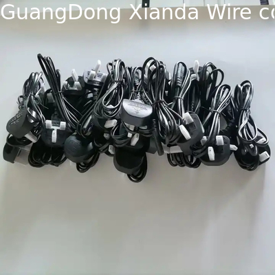 XianDa Swivel Ac UK 2 Pin Plug To IEC C7 Connector Euro plug Power Cable Electrical Extension Cord AC UK Power Cord