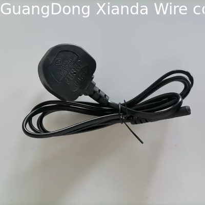 XianDa Swivel Ac UK 2 Pin Plug To IEC C7 Connector Euro plug Power Cable Electrical Extension Cord AC UK Power Cord