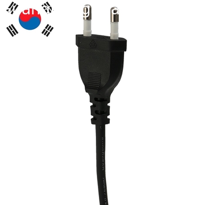 Customization 2.5A 250V  Korea Standard laptop electric ac Power Cable 2pin hair dryer Plug cords