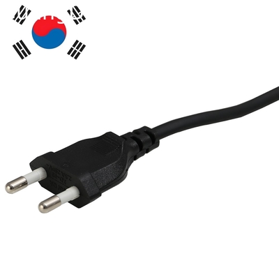 Customization 2.5A 250V  Korea Standard laptop electric ac Power Cable 2pin hair dryer Plug cords
