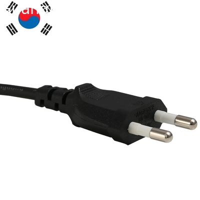 Customization 2.5A 250V  Korea Standard laptop electric ac Power Cable 2pin hair dryer Plug cords
